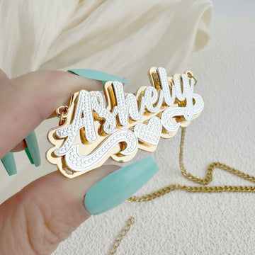 Double Plated Name Necklace